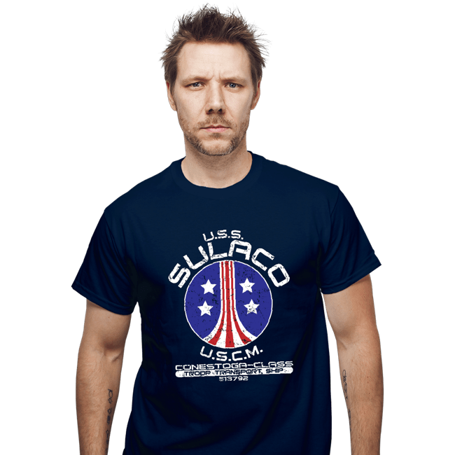 Daily_Deal_Shirts T-Shirts, Unisex / Small / Navy USS Sulaco