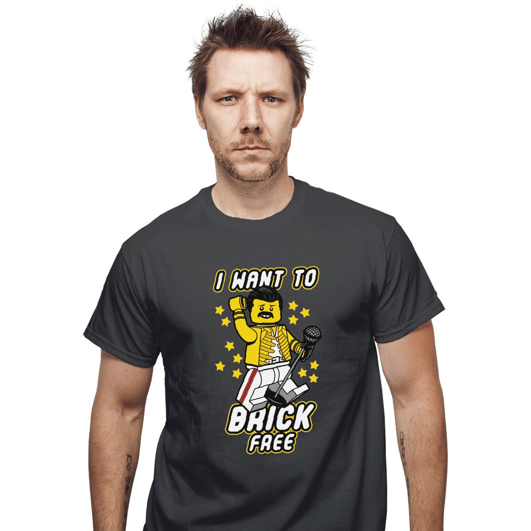 Shirts T-Shirts, Unisex / Small / Charcoal I Want To Brick Free
