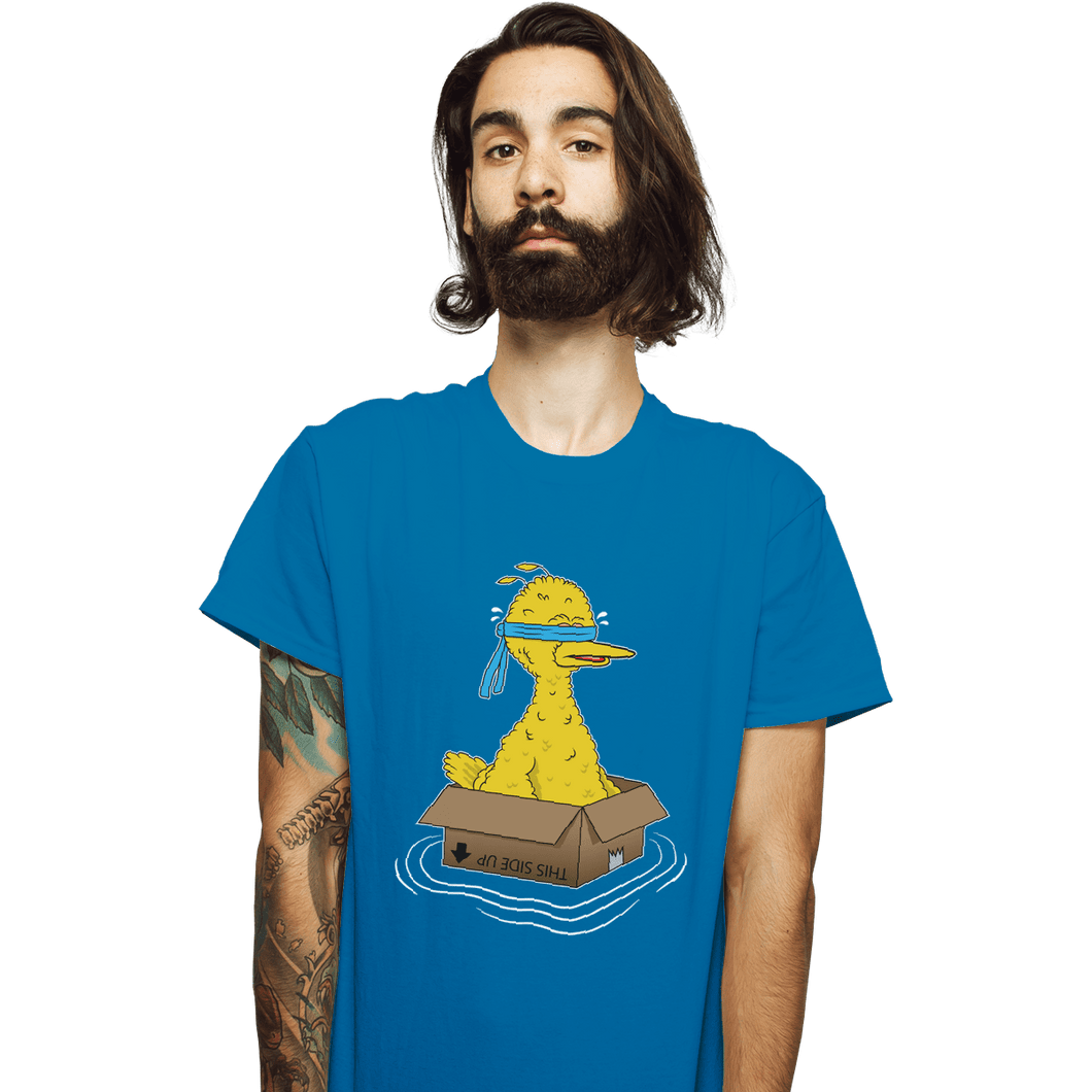 Shirts T-Shirts, Unisex / Small / Sapphire Big Bird Box