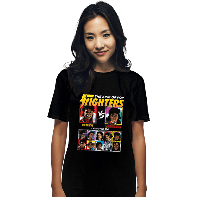 Shirts T-Shirts, Unisex / Small / Black King Of Pop Fighters