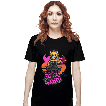 Shirts T-Shirts, Unisex / Small / Black Bow To The Queen