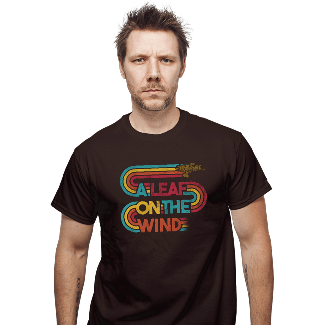 Daily_Deal_Shirts T-Shirts, Unisex / Small / Dark Chocolate Vintage Leaf On The Wind