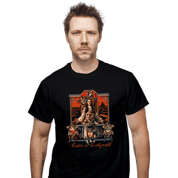 Shirts T-Shirts, Unisex / Small / Black Enter The Labyrinth 80s