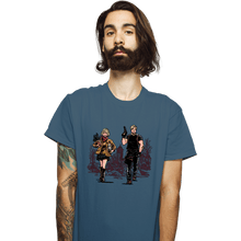 Load image into Gallery viewer, Daily_Deal_Shirts T-Shirts, Unisex / Small / Indigo Blue Leon
