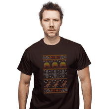 Load image into Gallery viewer, Daily_Deal_Shirts T-Shirts, Unisex / Small / Dark Chocolate Shiny Christmas
