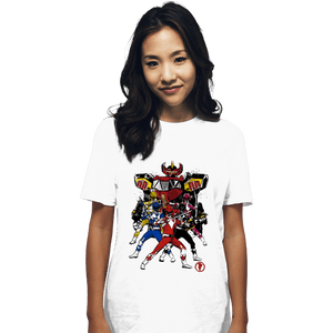 Shirts T-Shirts, Unisex / Small / White Power Rangers Sumi-e