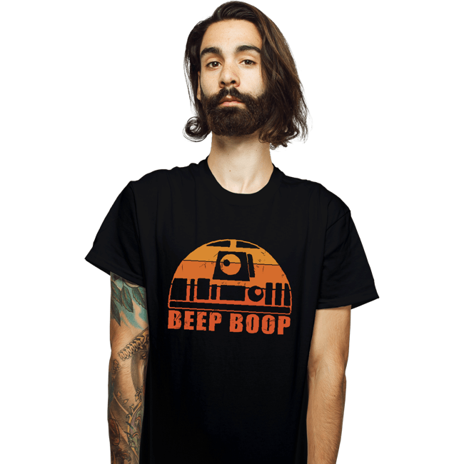Daily_Deal_Shirts T-Shirts, Unisex / Small / Black Vintage Beep Boop