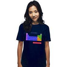 Load image into Gallery viewer, Secret_Shirts T-Shirts, Unisex / Small / Navy Periodic Table of Powerups

