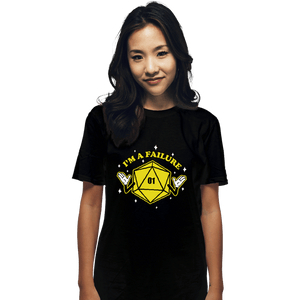 Shirts T-Shirts, Unisex / Small / Black I'm A Failure Yellow