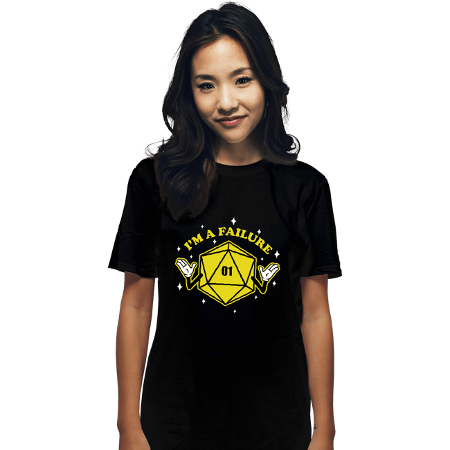 Shirts T-Shirts, Unisex / Small / Black I'm A Failure Yellow