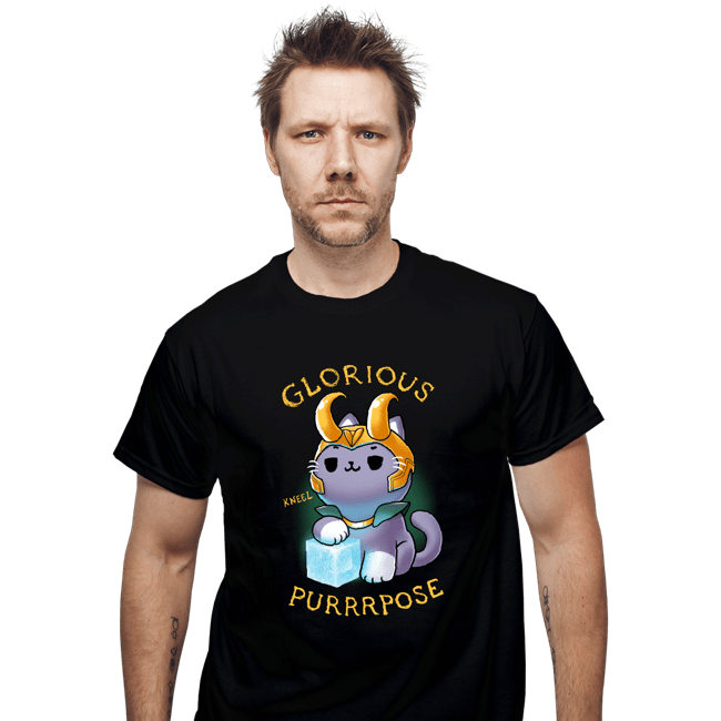 Shirts T-Shirts, Unisex / Small / Black Mischief Cat