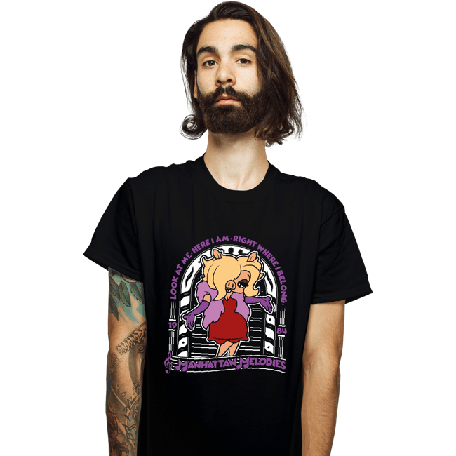 Shirts T-Shirts, Unisex / Small / Black Miss Piggy Melodies