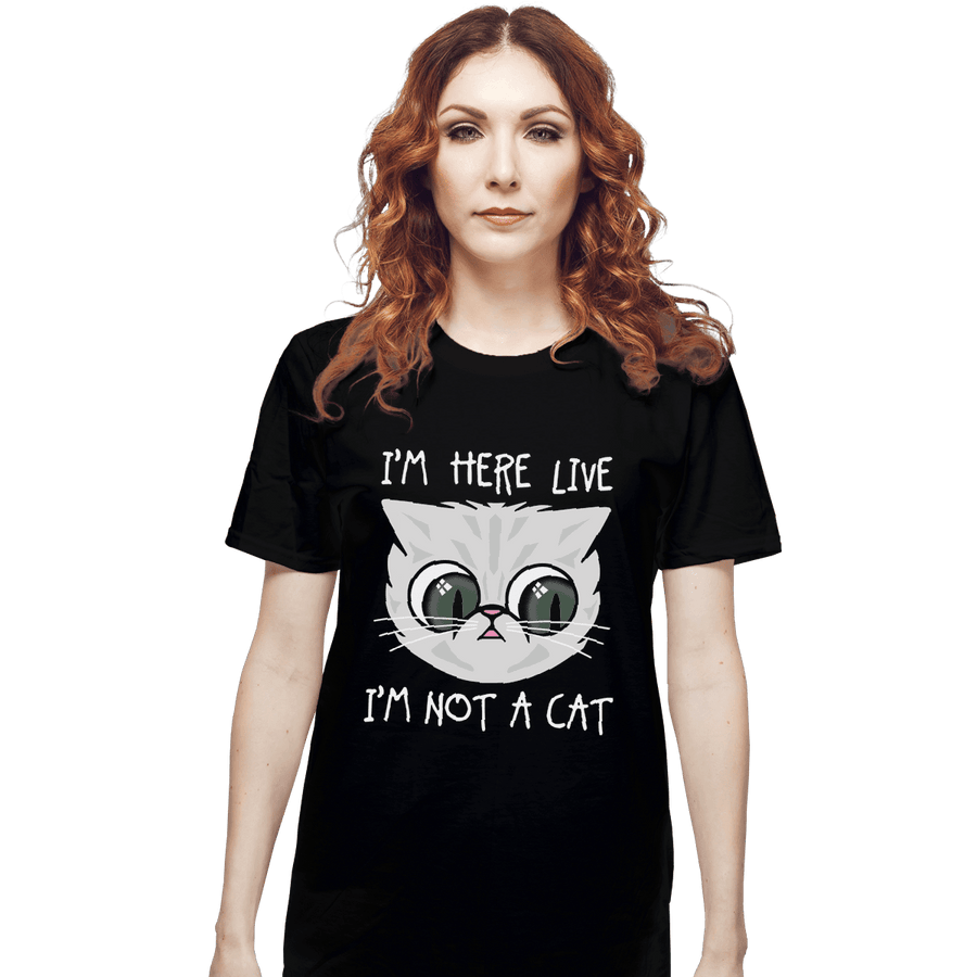 Secret_Shirts T-Shirts, Unisex / Small / Black Not Cat