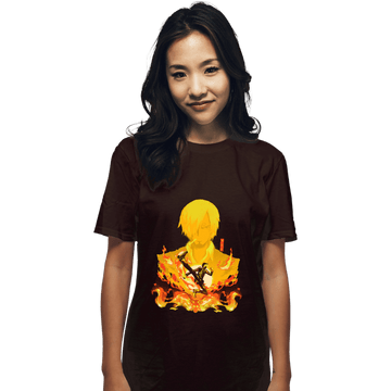 Shirts T-Shirts, Unisex / Small / Dark Chocolate Sanji Shadow