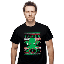 Load image into Gallery viewer, Shirts T-Shirts, Unisex / Small / Black Cthulhu Cultist Christmas
