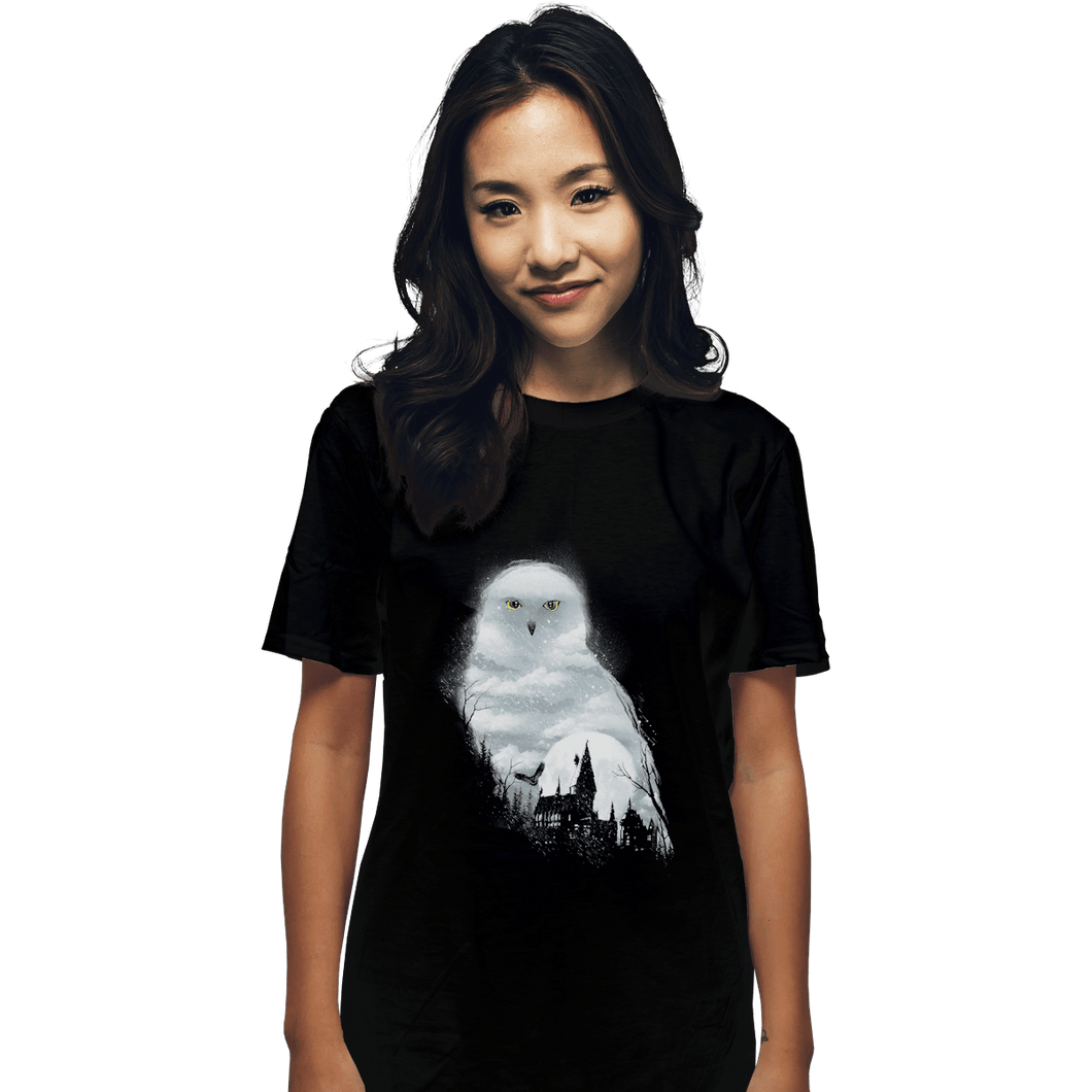 Shirts T-Shirts, Unisex / Small / Black Magical Owl