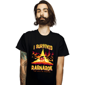 Daily_Deal_Shirts T-Shirts, Unisex / Small / Black I Survived Ragnarok