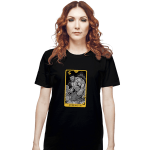 Shirts T-Shirts, Unisex / Small / Black Tarot Strength