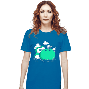 Shirts T-Shirts, Unisex / Small / Sapphire Dino Island Baby