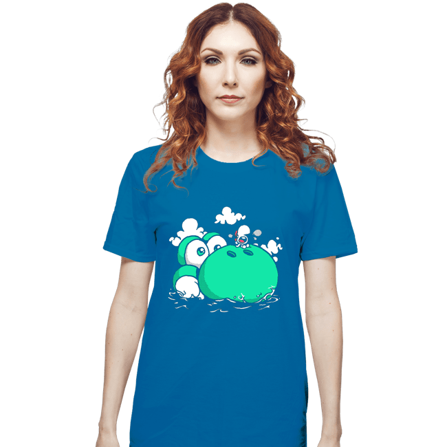 Shirts T-Shirts, Unisex / Small / Sapphire Dino Island Baby