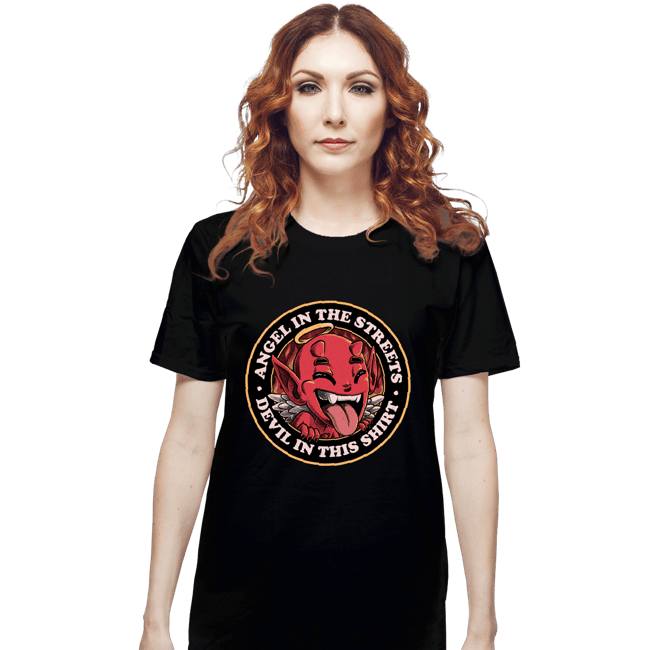 Secret_Shirts T-Shirts, Unisex / Small / Black Angel In The Streets