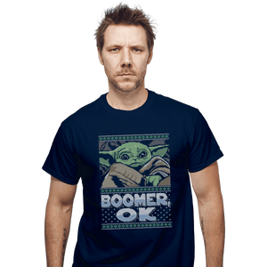 Shirts T-Shirts, Unisex / Small / Navy Boomer Ok Baby Yoda Sweater