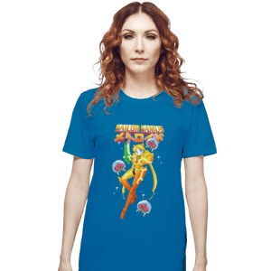 Shirts T-Shirts, Unisex / Small / Sapphire Sailor Samus Power Suit