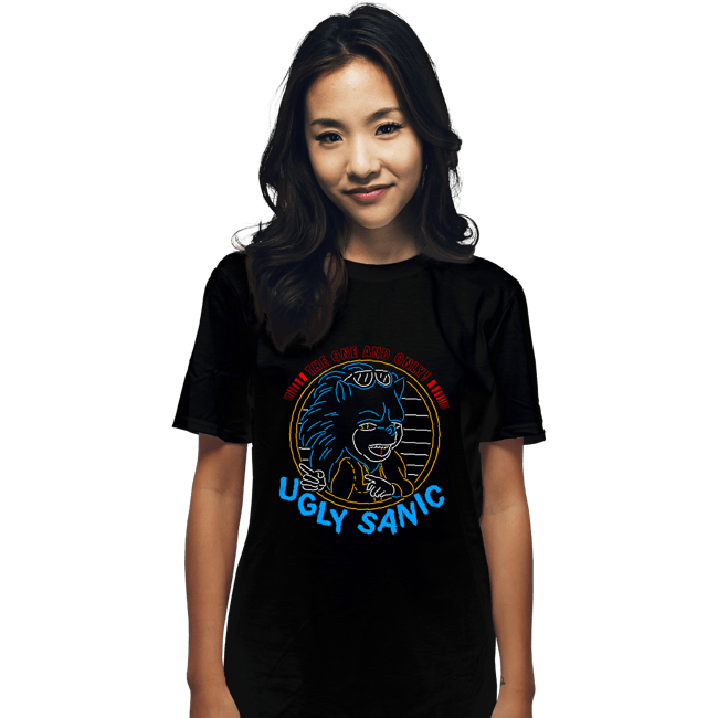 Daily_Deal_Shirts T-Shirts, Unisex / Small / Black Ugly Sanic