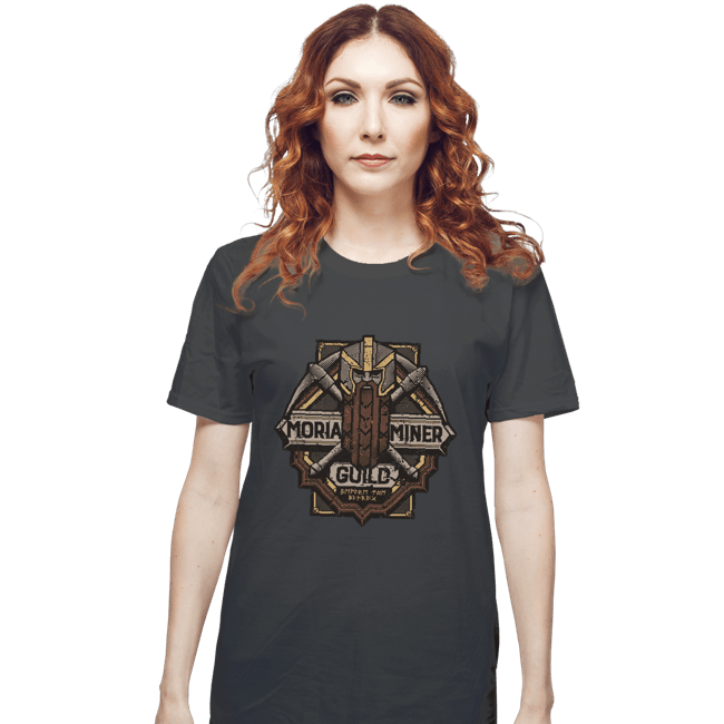 Shirts T-Shirts, Unisex / Small / Sports Grey Moria Miner Guild