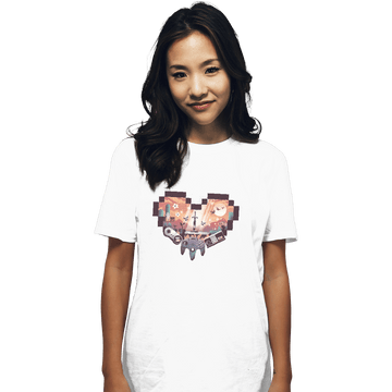 Shirts T-Shirts, Unisex / Small / White Zelda Heart