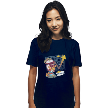 Shirts T-Shirts, Unisex / Small / Navy Turnip Stonks