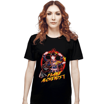 Shirts T-Shirts, Unisex / Small / Black Flame Alchemist