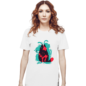 Shirts T-Shirts, Unisex / Small / White Cat Shapes