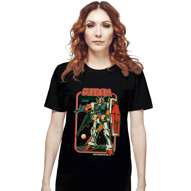 Secret_Shirts T-Shirts, Unisex / Small / Black Retro Gundam