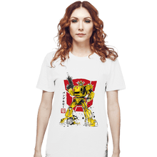 Load image into Gallery viewer, Daily_Deal_Shirts T-Shirts, Unisex / Small / White Bumble Sumi-e

