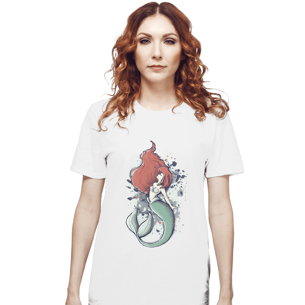 Shirts T-Shirts, Unisex / Small / White The Mermaid