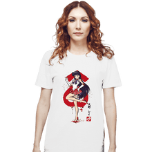 Load image into Gallery viewer, Daily_Deal_Shirts T-Shirts, Unisex / Small / White Mars Sumi-e
