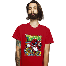 Load image into Gallery viewer, Daily_Deal_Shirts T-Shirts, Unisex / Small / Red T-Rex Cereal
