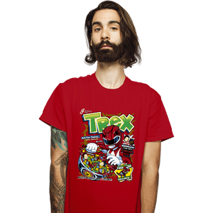 Daily_Deal_Shirts T-Shirts, Unisex / Small / Red T-Rex Cereal