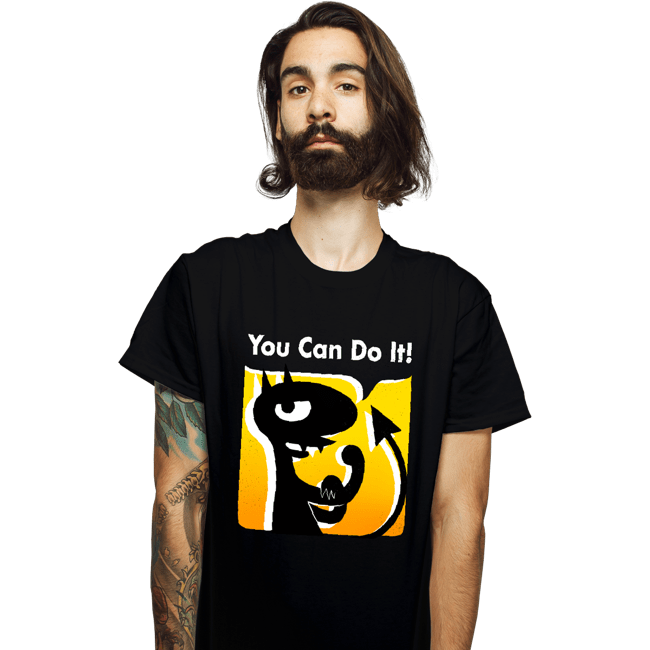 Shirts T-Shirts, Unisex / Small / Black You Can Do It