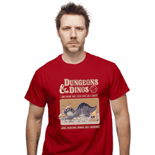 Load image into Gallery viewer, Daily_Deal_Shirts T-Shirts, Unisex / Small / Red Dungeons And Dinos
