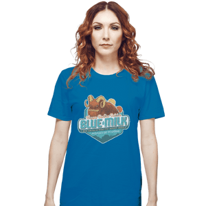 Shirts T-Shirts, Unisex / Small / Sapphire Blue Milk