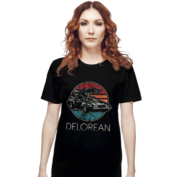 Shirts T-Shirts, Unisex / Small / Black Vintage Delorean