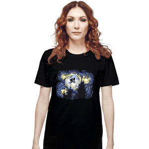 Secret_Shirts T-Shirts, Unisex / Small / Black Starry Extraterrestrial