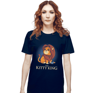 Shirts T-Shirts, Unisex / Small / Navy The Kitty King