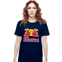 Load image into Gallery viewer, Shirts T-Shirts, Unisex / Small / Navy Slurm Energy Drink
