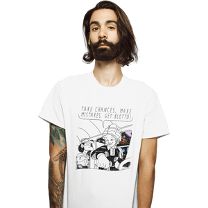 Shirts T-Shirts, Unisex / Small / White Make Mistakes Get Blotto