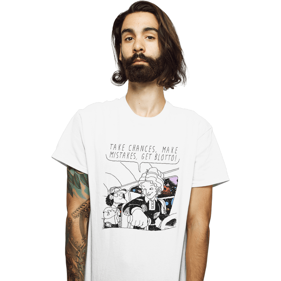Shirts T-Shirts, Unisex / Small / White Make Mistakes Get Blotto