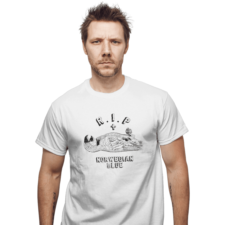 Shirts T-Shirts, Unisex / Small / White RIP Norwegian Blue