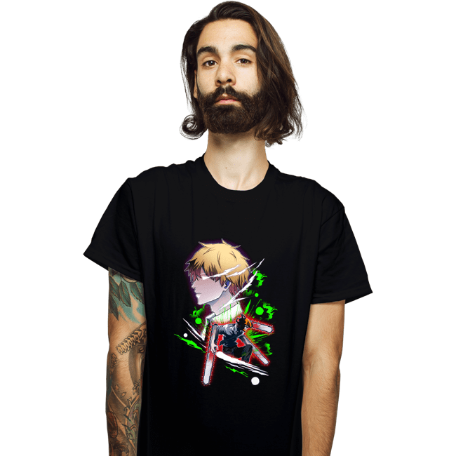 Daily_Deal_Shirts T-Shirts, Unisex / Small / Black Chainsaw Holo